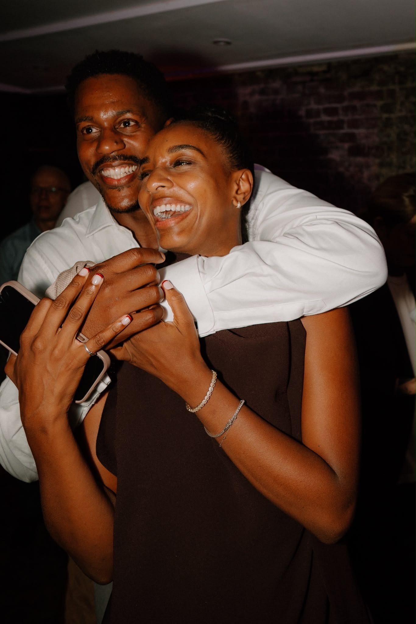 Anya and Rich laughing together